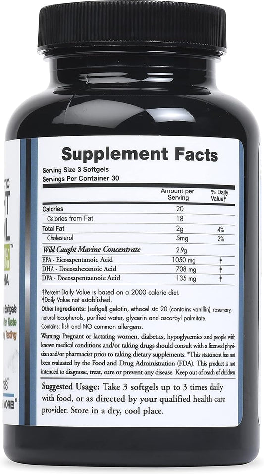 Wild Caught Omega-3 DPA Fish Oil 2900 mg 90 SoftGels
