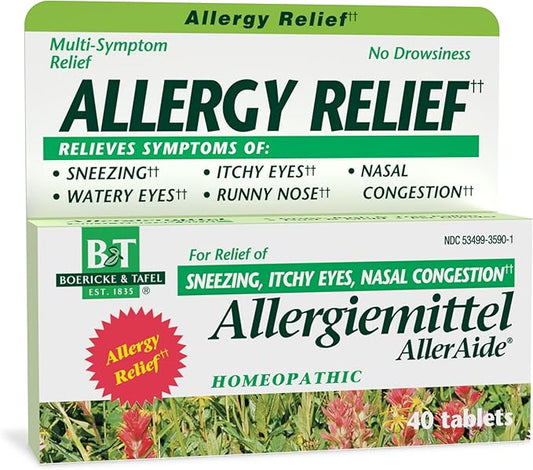 Nature's Way Boericke & Tafel Allergiemittel 40 Tablets