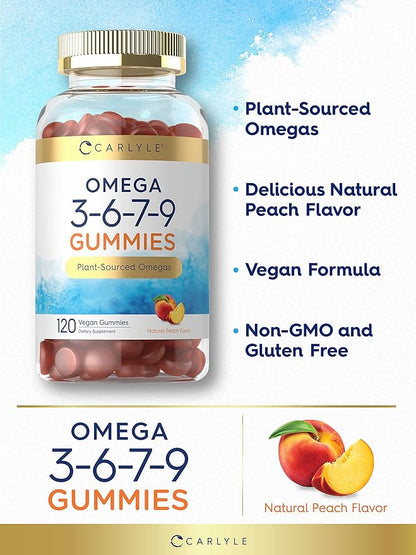 Carlyle Omega 3 6 7 9 Gummies 120 Count