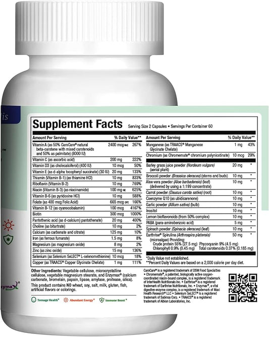 Maxi Health Teen Supreme HIS Vitamins (120) - 12 17 17 -