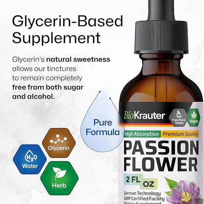 BIO KRAUTER Passionflower Tincture 2 Fl.Oz.