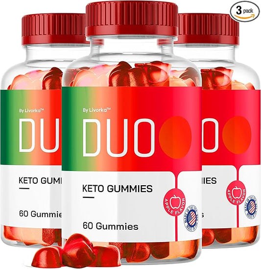 (3 Pack) Duo Keto ACV Gummies, Duo, Duo Gummies, Duo Keto, Duo Keto Gummies, Apple Cider Vinegar Gummies, Keto Duo ACV Gummies Advanced Formula 1050MG, 180 Gummys for 3 Months
