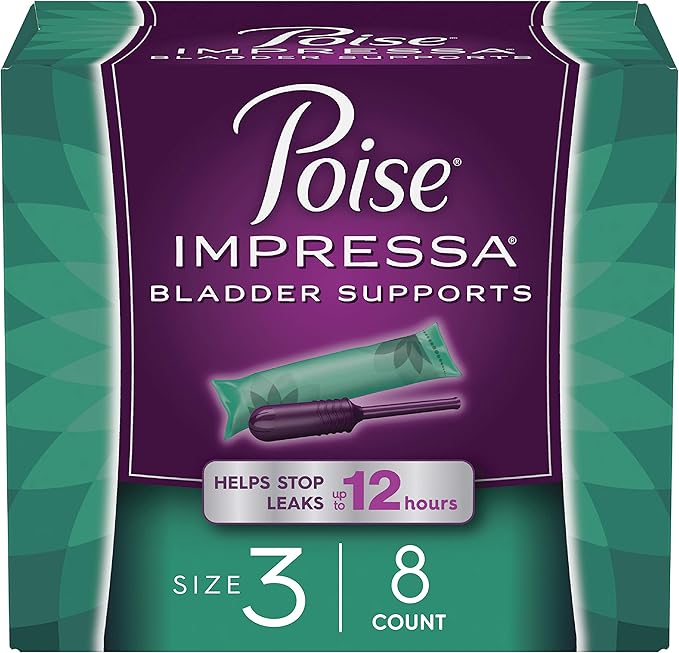 Poise Impressa Incontinence Bladder Support 3, 8 8 Count
