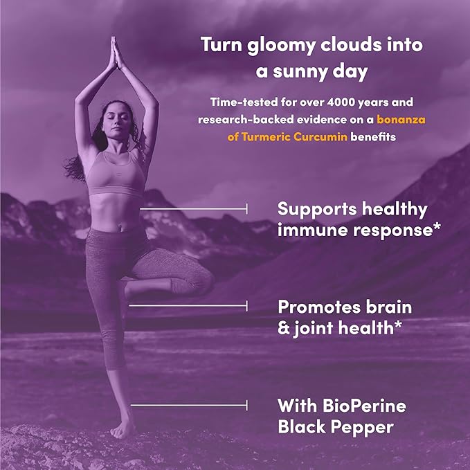 Turmeric Curcumin with Black Pepper 500mg Extract 95% Curcuminoids 60 capsules