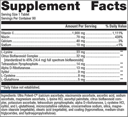 Metagenics Ultra Potent-C 1000 90 Tablets