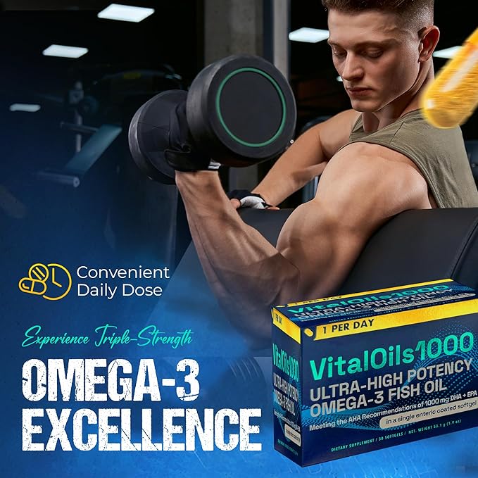 Omega 3 Fish Oil 3, Natural (1 Month
