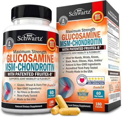 Glucosamine Chondroitin MSM Triple Strength Joint 180 Capsules