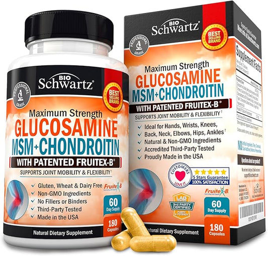 Glucosamine Chondroitin MSM Triple Strength Joint 180 Capsules
