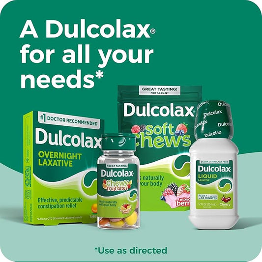 Dulcolax Stimulant Laxative Tablets, Predictable & 5 mg, 100 Count