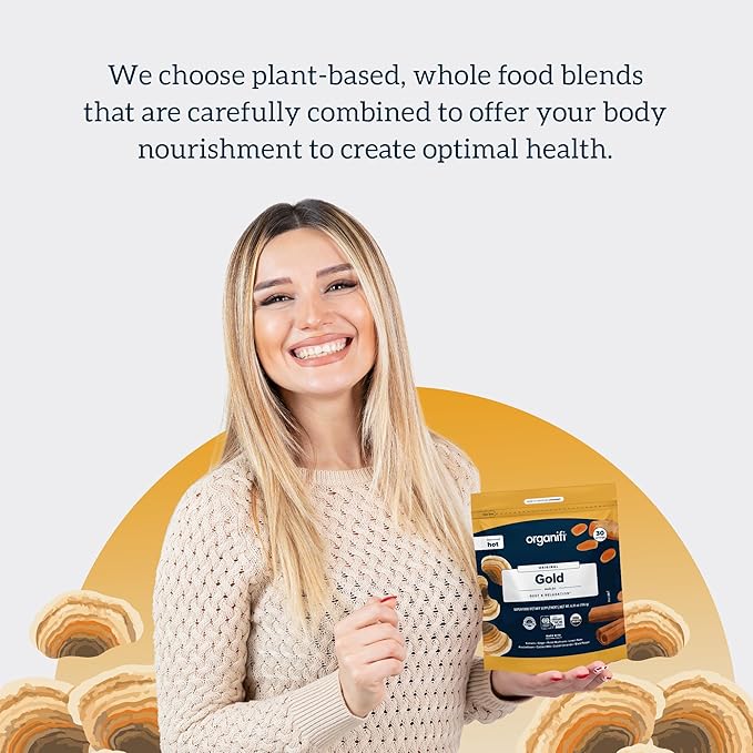 Organifi: Gold - Superfood Supplement Powder- 90 Servings (3 Pack)