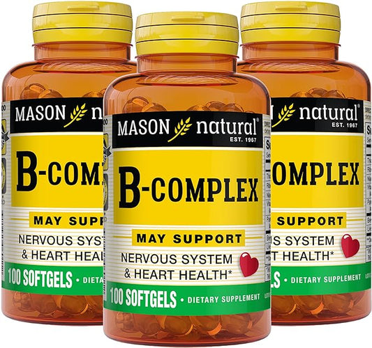 Mason Vitamins B Complex Multivitamin Softgel, 100-Count Bottles 3)