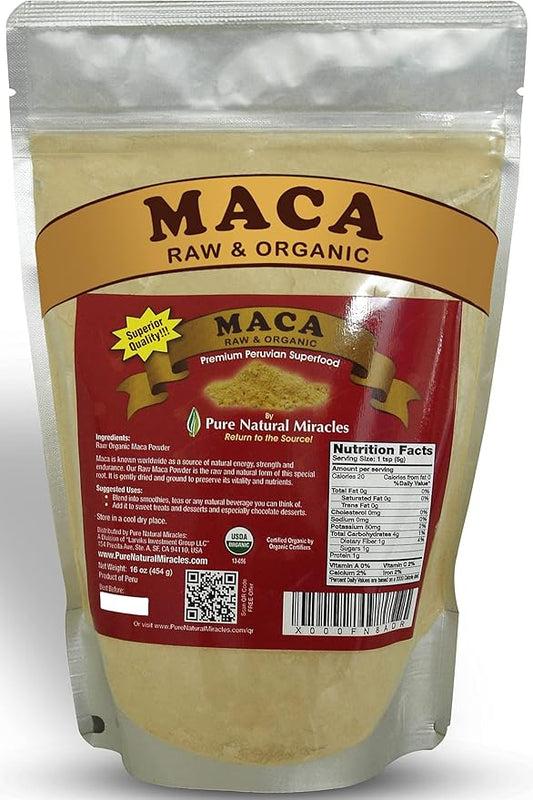 Maca Root Powder Organic 16 oz