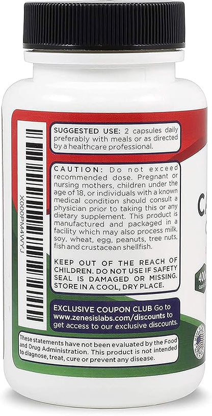 Candida Complex Cleanse Detox Caprylic Acid (120 Capsules, 60 Day