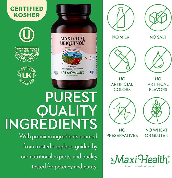 CoQ10 Ubiquinol - CoQ10 100mg Softgels 10 Supplement Q10 Supplement 100mg for 10 (60 (60 Count)