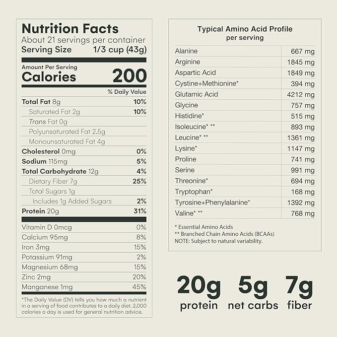 Mikuna Vegan Protein Powder (Cacao, 21 Servings)