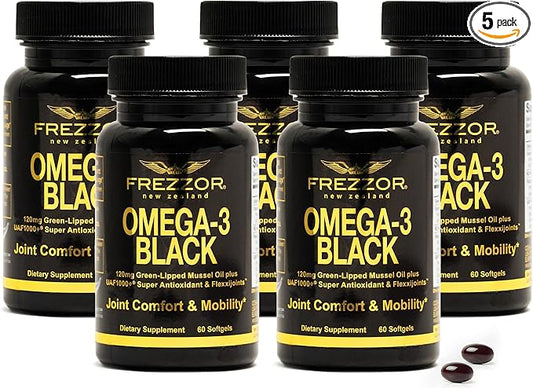 FREZZOR Omega 3 Black UAF1000+, Inflammation, 60 Count 5)