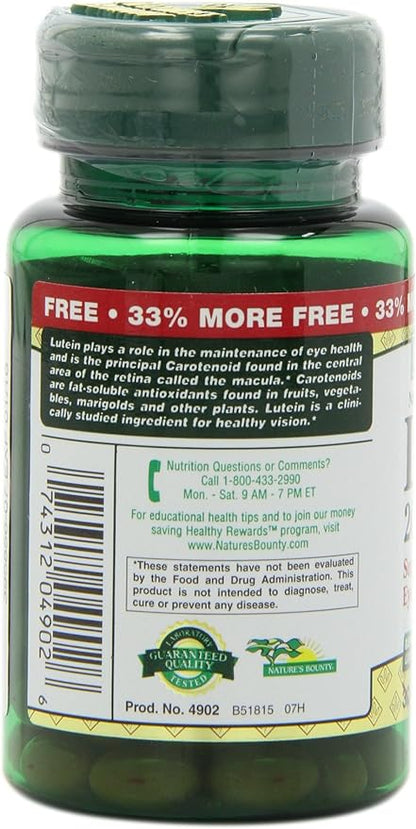 Nature's Bounty Lutein 20 mg 40 2)
