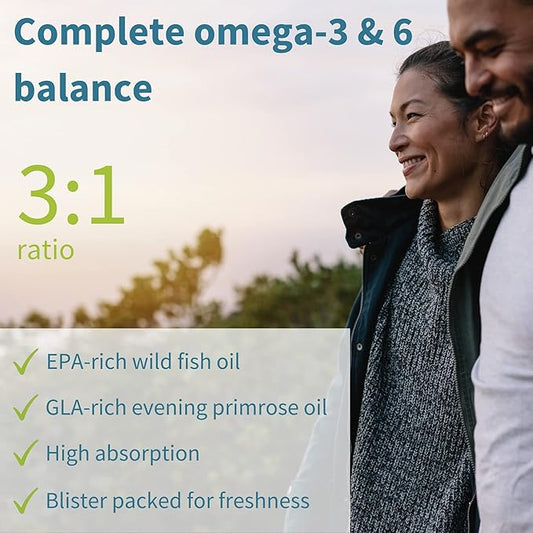 Pharmepa Complete EPA DHA rTG Omega 3 1000mg, 1000mg, High 6 GLA 360 Servings