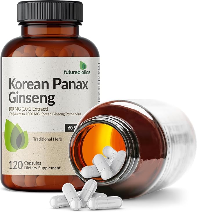 Futurebiotics Korean Panax Ginseng 1000 MG 120 Capsules