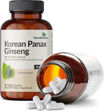 Futurebiotics Korean Panax Ginseng 1000 MG 120 Capsules