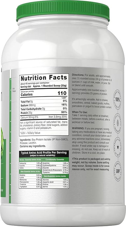 Horbäach Soy Protein Isolate Powder 3lb |
