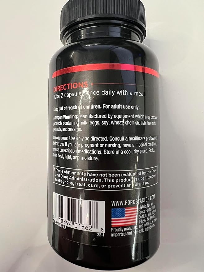Force Factor Forebrain Focus Brain Booster, 60 Capsules,
