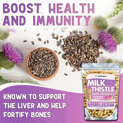 Milk Thistle Seed Capsules 360 Count (6 Month