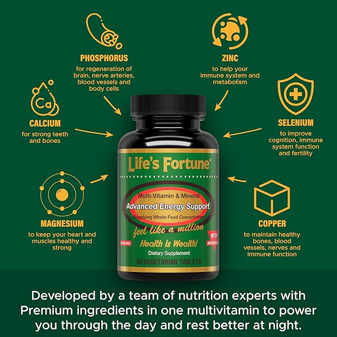 Life's Fortune Multi-Vitamin & Mineral All 90 Tabs