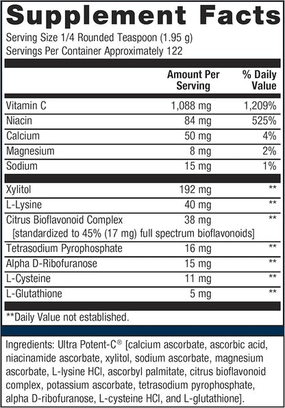 Metagenics Ultra Potent-C Powder 8.39 oz