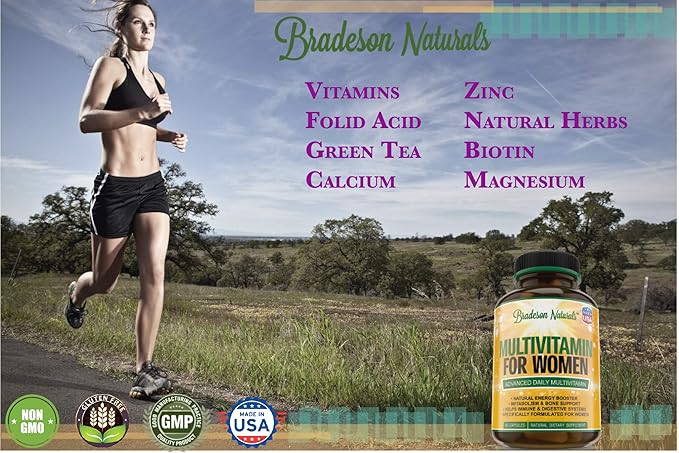 Women's Multivitamin Supplement. Vitamins A C USA,60 Caps