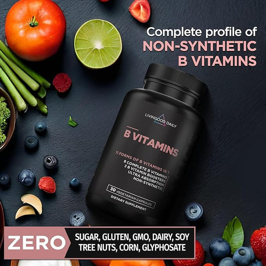 Livingood Daily Vitamin B Complex Capsules 30 Capsules