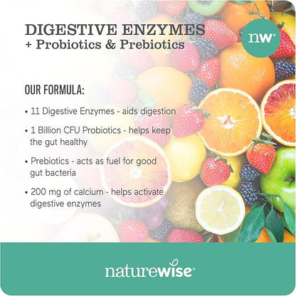 NatureWise Digestive Enzymes 60 Capsules[1-Month Capsules[1-Month Supply]