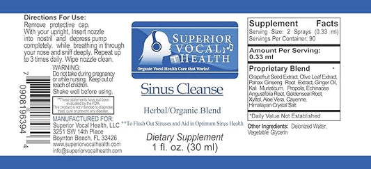 Sinus Cleanse Herbal/Organic Nasal Spray
