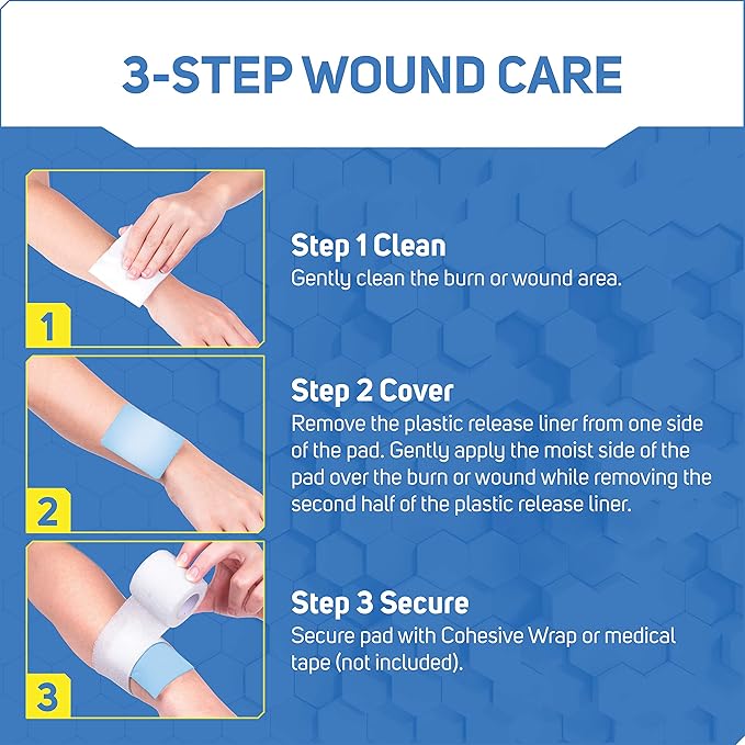 Care Science Hydrogel Sterile Burn Dressing 4 ct