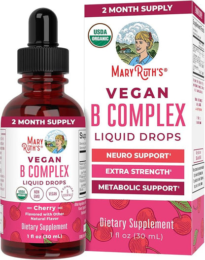 MaryRuth Organics Vitamin B Complex B12 | 2 Month