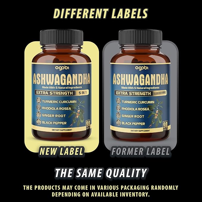Ashwagandha Extract Capsule 5in1 Blended 90 Capsules 3 Months