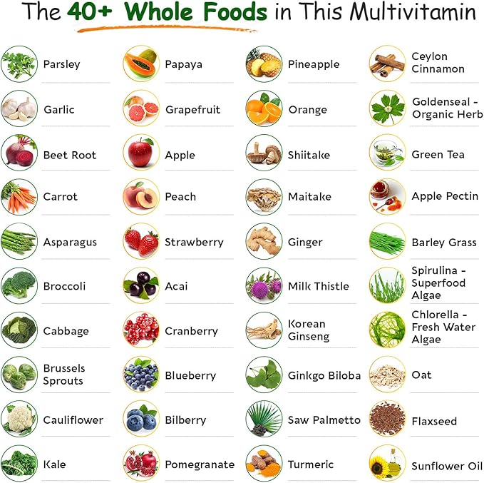 Whole Food Multivitamin for Men 120 Tablets