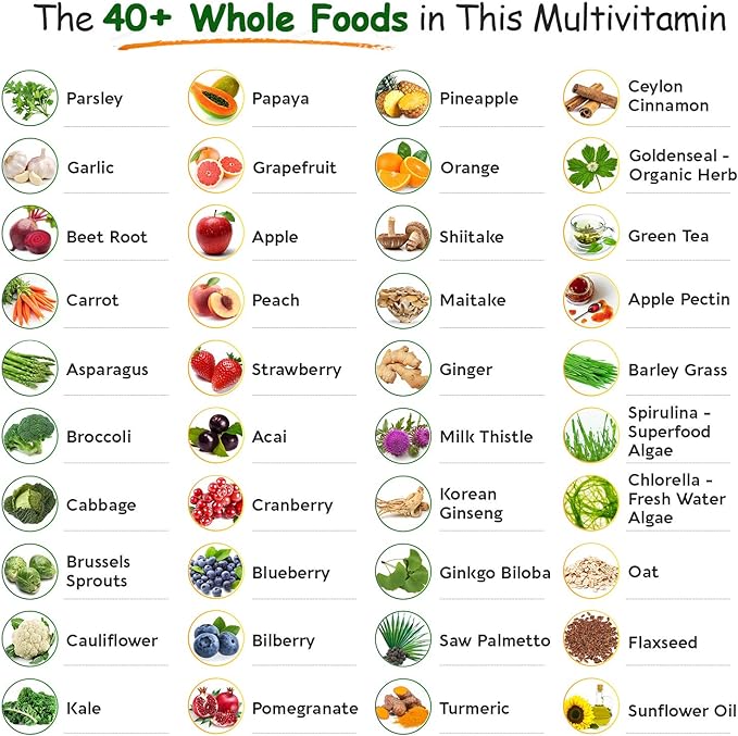 Whole Food Multivitamin for Men 120 Tablets