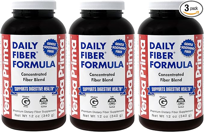 Yerba Prima Daily Fiber Formula Powder 12 oz 3) -