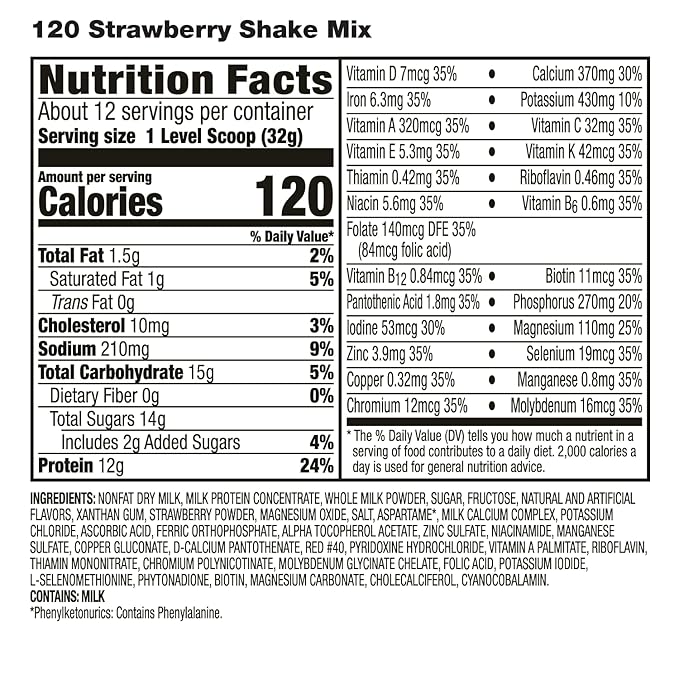 HMR 120 Shake Meal Replacement Powder 12g of 12 Servings