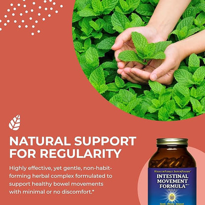 HEALTHFORCE SUPERFOODS Intestinal Movement Formula 360 Capsules