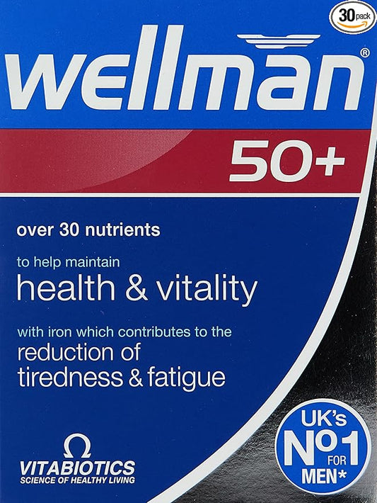 Wellman Vitabiotics 50+ Advanced Vitamin and 30 Tablets