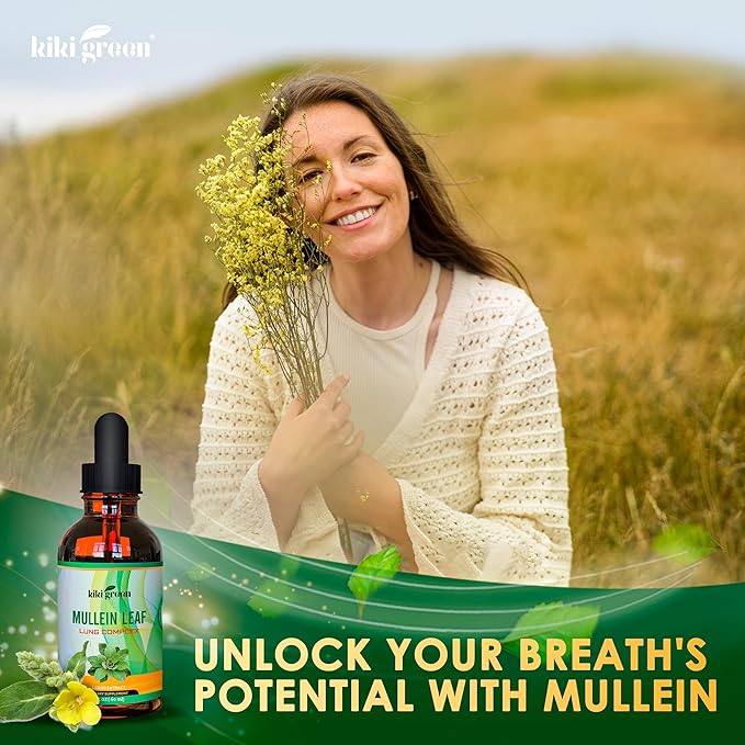 KIKI Green Liquid Mullein Leaf Tincture 2 fl