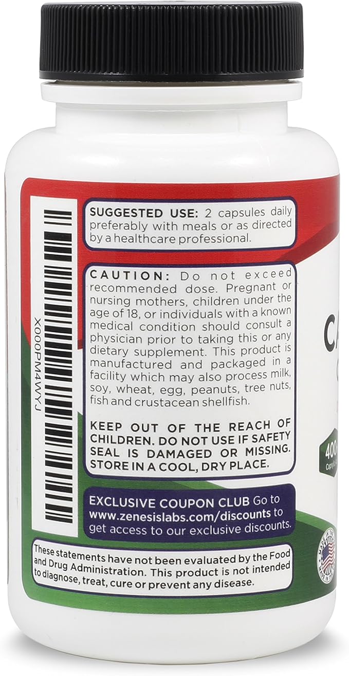 Candida Complex Cleanse Detox Caprylic Acid (60 Capsules, 30 Day