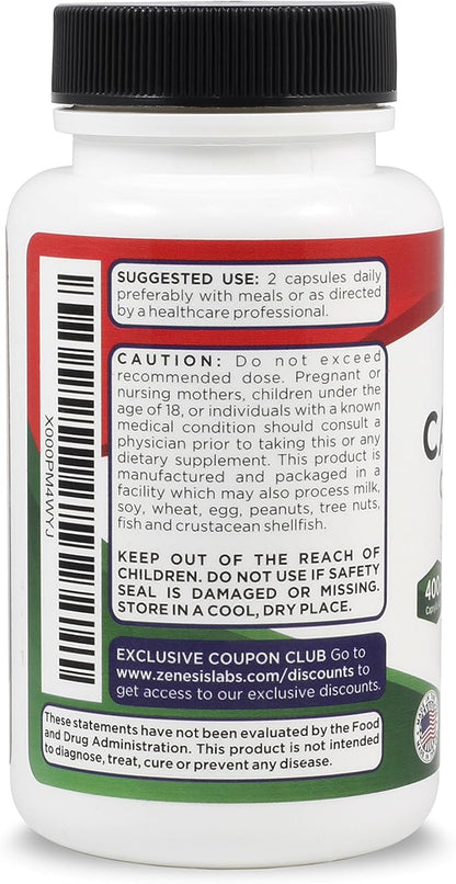 Candida Complex Cleanse Detox Caprylic Acid (60 Capsules, 30 Day