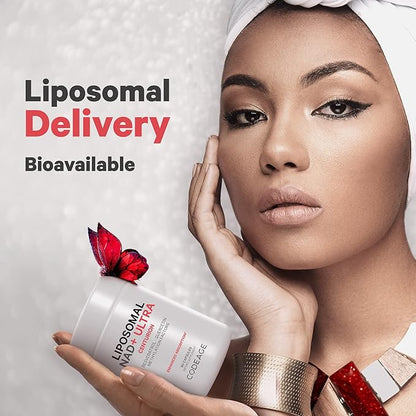 Codeage Liposomal NAD+ with Resveratrol & Vitamin B - NAD Plus Ultra for Energy & Healthy Aging Support - NAD Vitamin Supplement with Quercetin, Betaine, Riboflavin - Bioavailable - 90 Capsules