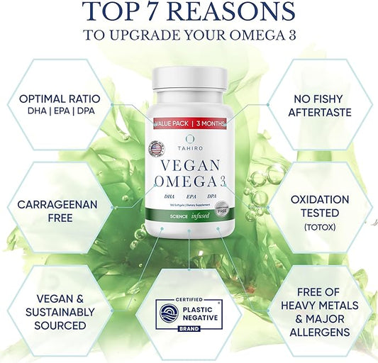 Vegan Omega-3 Softgels 1000mg