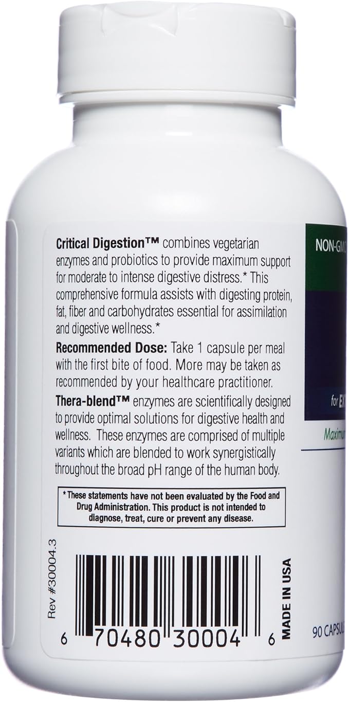 Critical Digestion, 90 Capsules – High