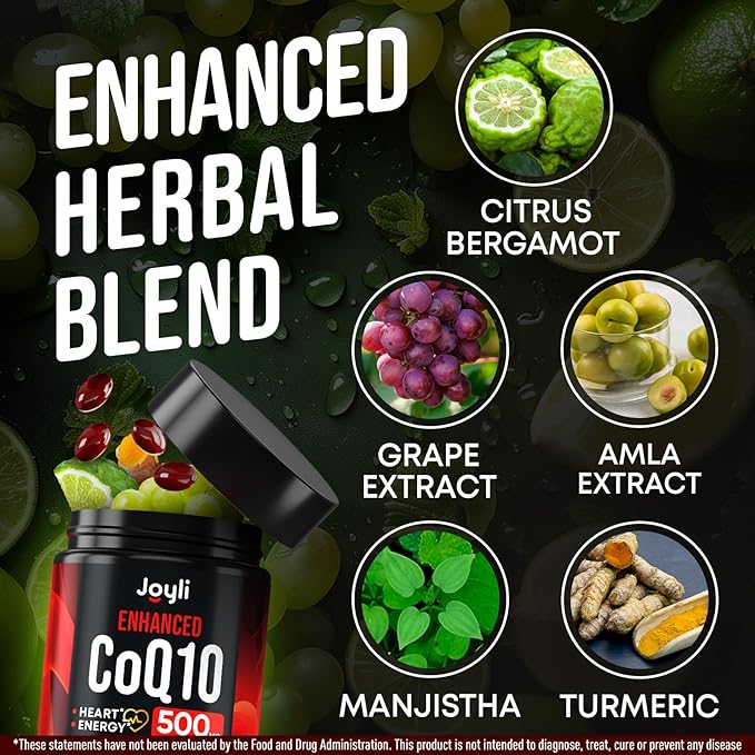 High Absorption CoQ10 500MG 10 Supplement 120 Softgels CoQ10 Nutritional Q10 - coq10 400mg 400mg softgels