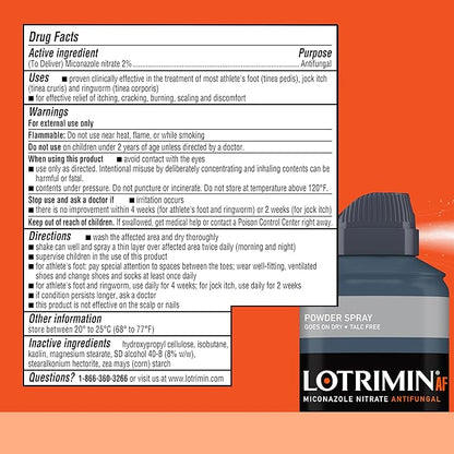 Lotrimin AF Athlete's Foot Powder Spray, 2%, Clinically 4.6 Ounce 3)